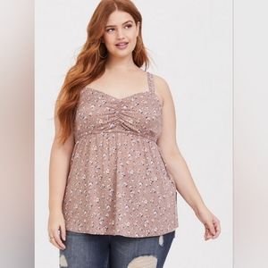 Torrid Babydoll Challis Sweetheart Cami